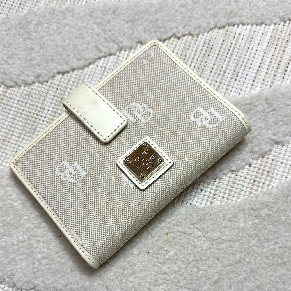 Beige Dooney & Bourke Wallet with Logo Accents